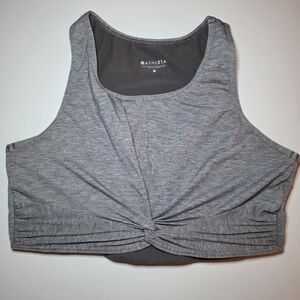 ATHLETA Twist Front Crop Top Sports Bra size Medium